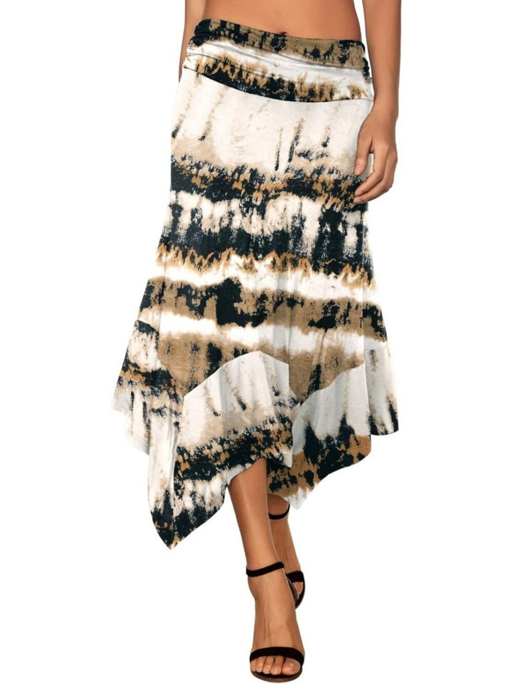 Flowy Handkerchief Hem Midi Skirt for Women | Chic Summer Fashion Essential